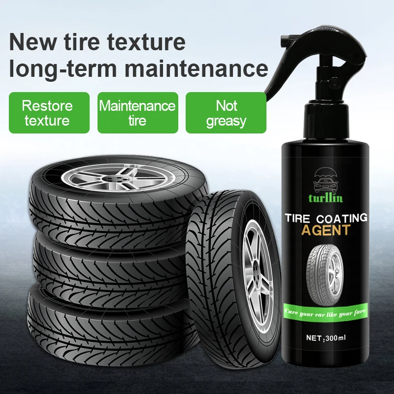 300ml Tire Shine Coatings Long Lasting Tyre High Gloss Easy