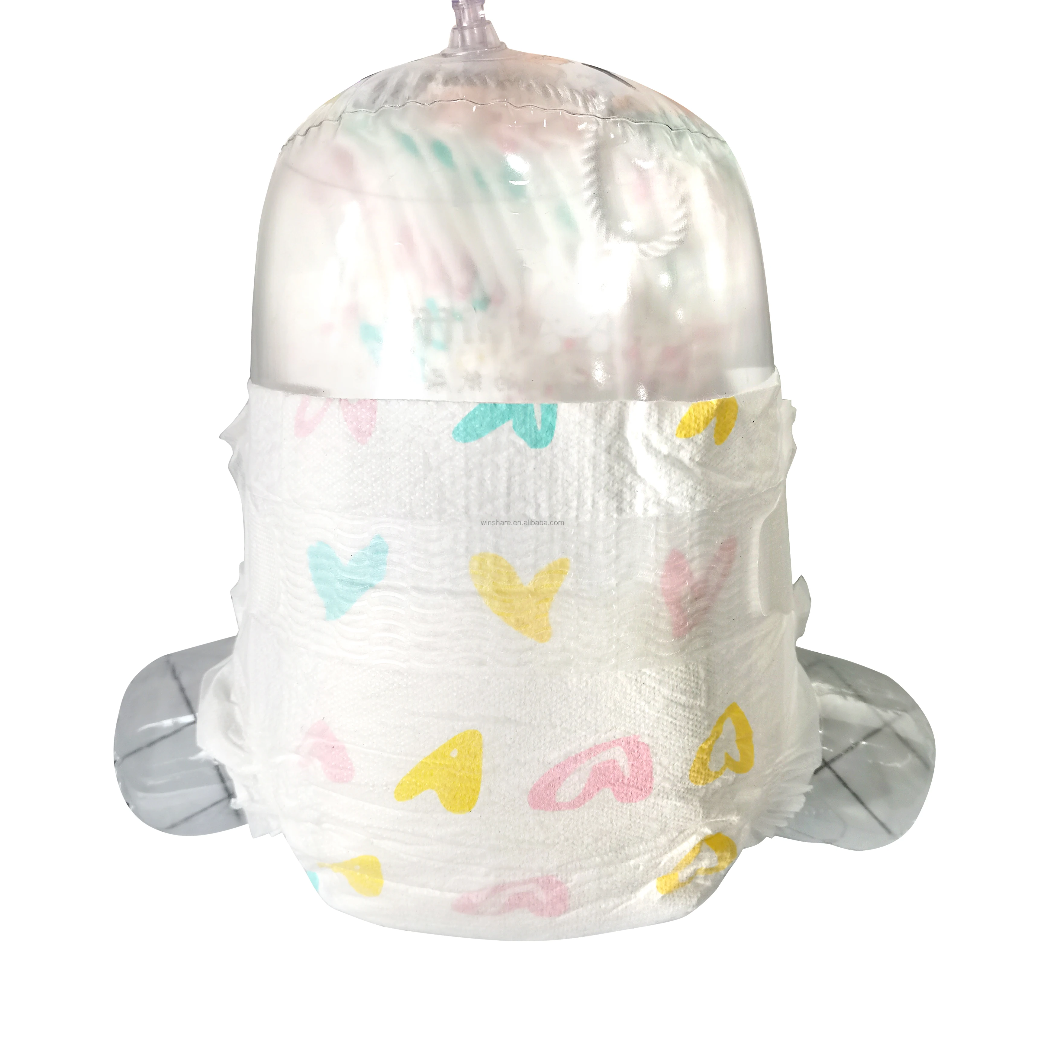 

Promotional Transparent Big Bag Packing premium Quality A Grade bales baby diaper nappies for boys and girls baby