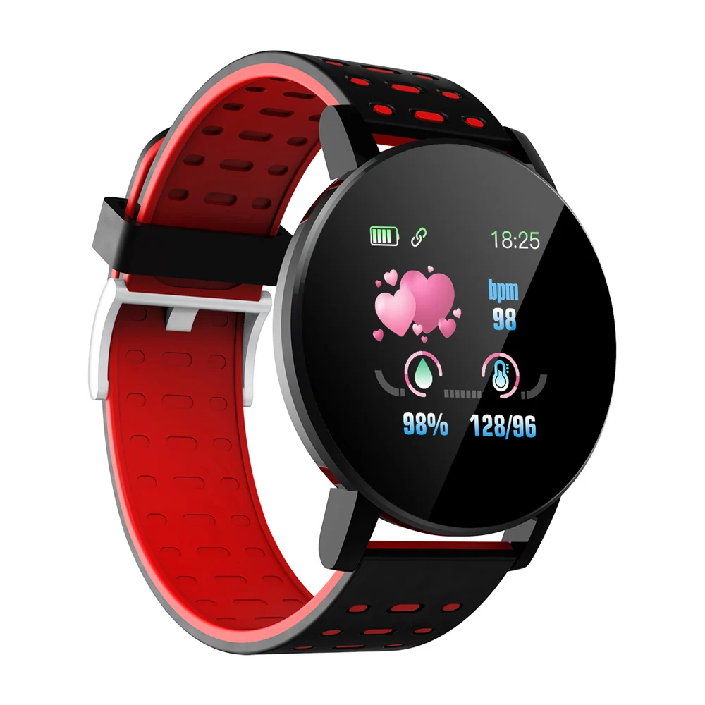 

119 plus Smart Watch Blood Pressure Smartwatch Women's Watch Life Waterproof Sports Tracker Watch For Android Ios, 4 colors