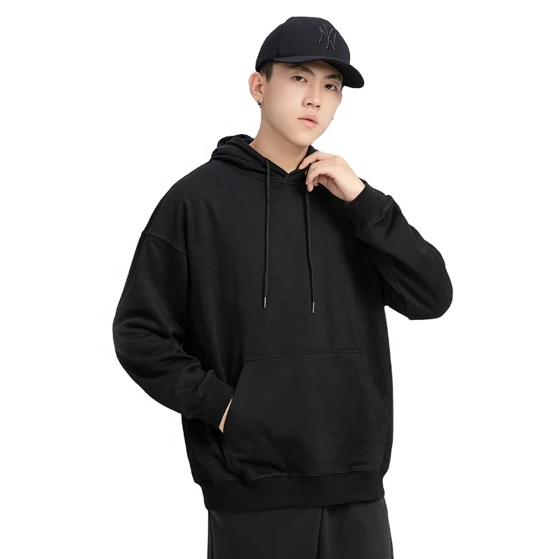 

Pullover Hoodies Custom Wholesale Blank Black Mens Hoodie Hoodies / Sweatshirt Hooded 100% Cotton Regular Sleeve Plain Dyed 2pcs, Black /white/blue/red