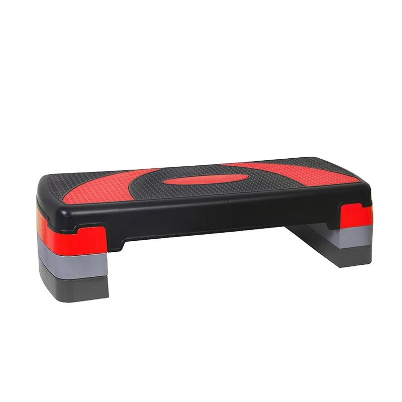 

BSCI Factory custom aerobic step fitness Aerobic Stepper Cardio Fitness step board -3 LEVELS, Black+grey/red/green/orange,or customize