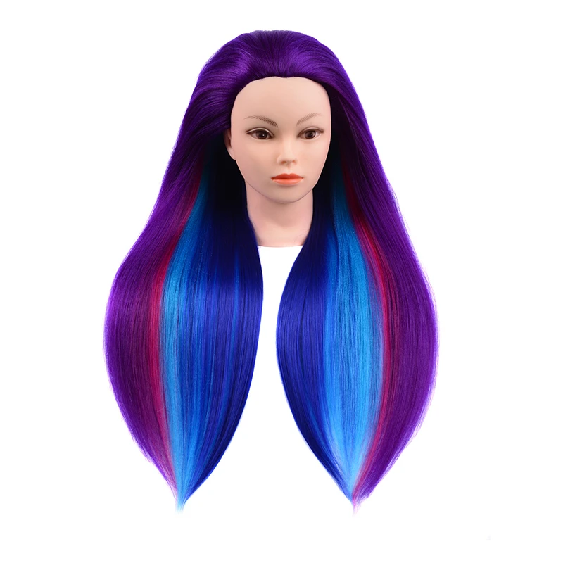 

Female Wig Black Cosmetology Maniquines Mannequin Head Synthetic Hair Manikin Head Hairdresser Training Doll Head