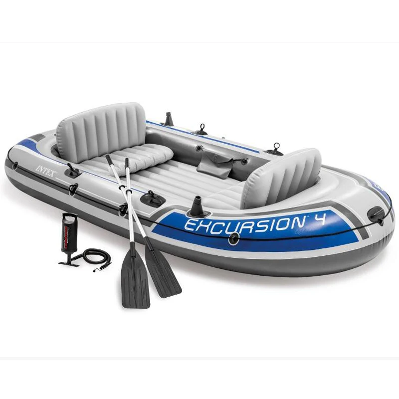 

INTEX airboat 68324 Excursion 4 Boat Set Inflatable kayak rubber boat fishing boat