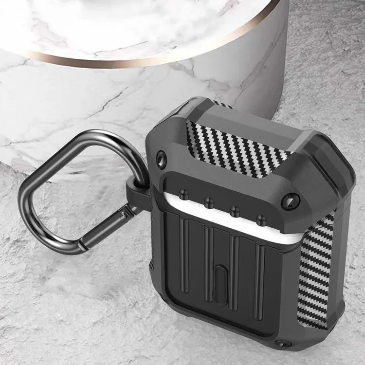 

High quality carbon fiber shockproof earphone case for airpods pro 1 2 3 cover case