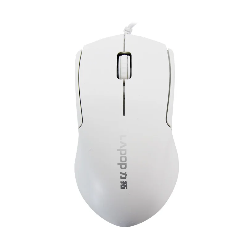 

Lapop WM10II Wired White Mouse Free Sample 1000 DPI Optical Mouse Symmetrical Mouse