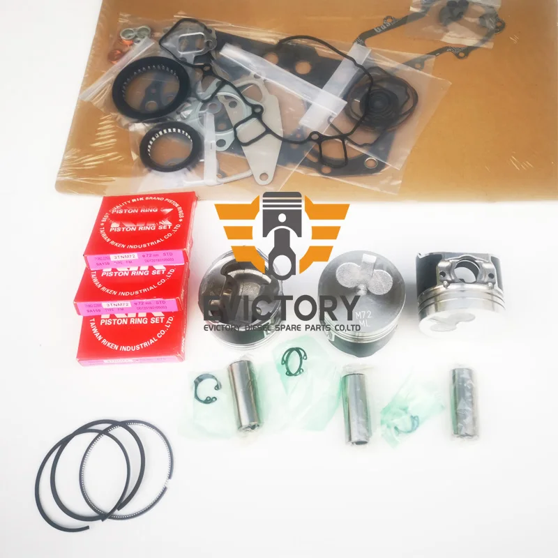 

For Yanmar engine 3TNM72 overhaul rebuild kit piston + ring + gasket full