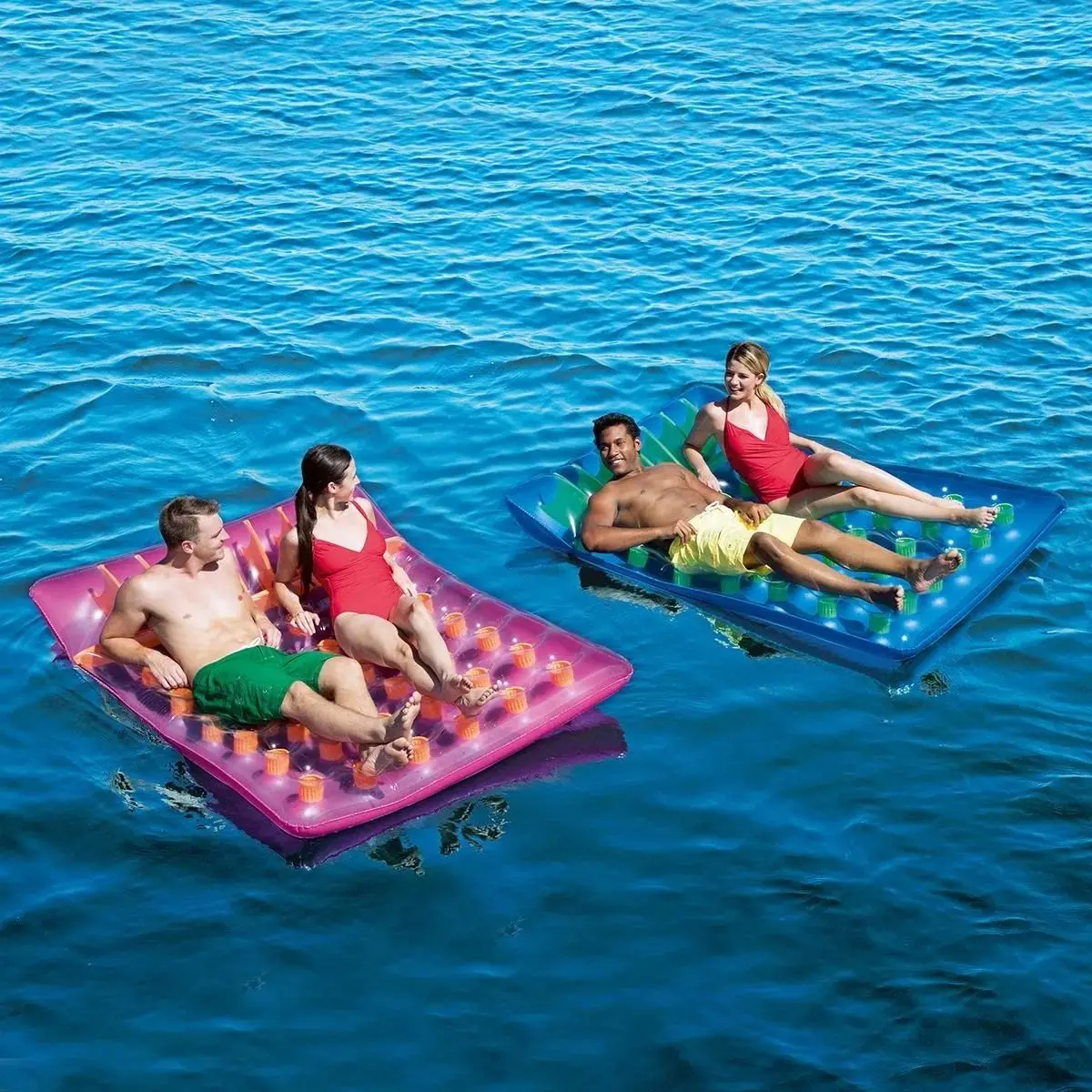 Double Inflatable Swimming Pool Lounger Air Bed Mattress Buy Swimming