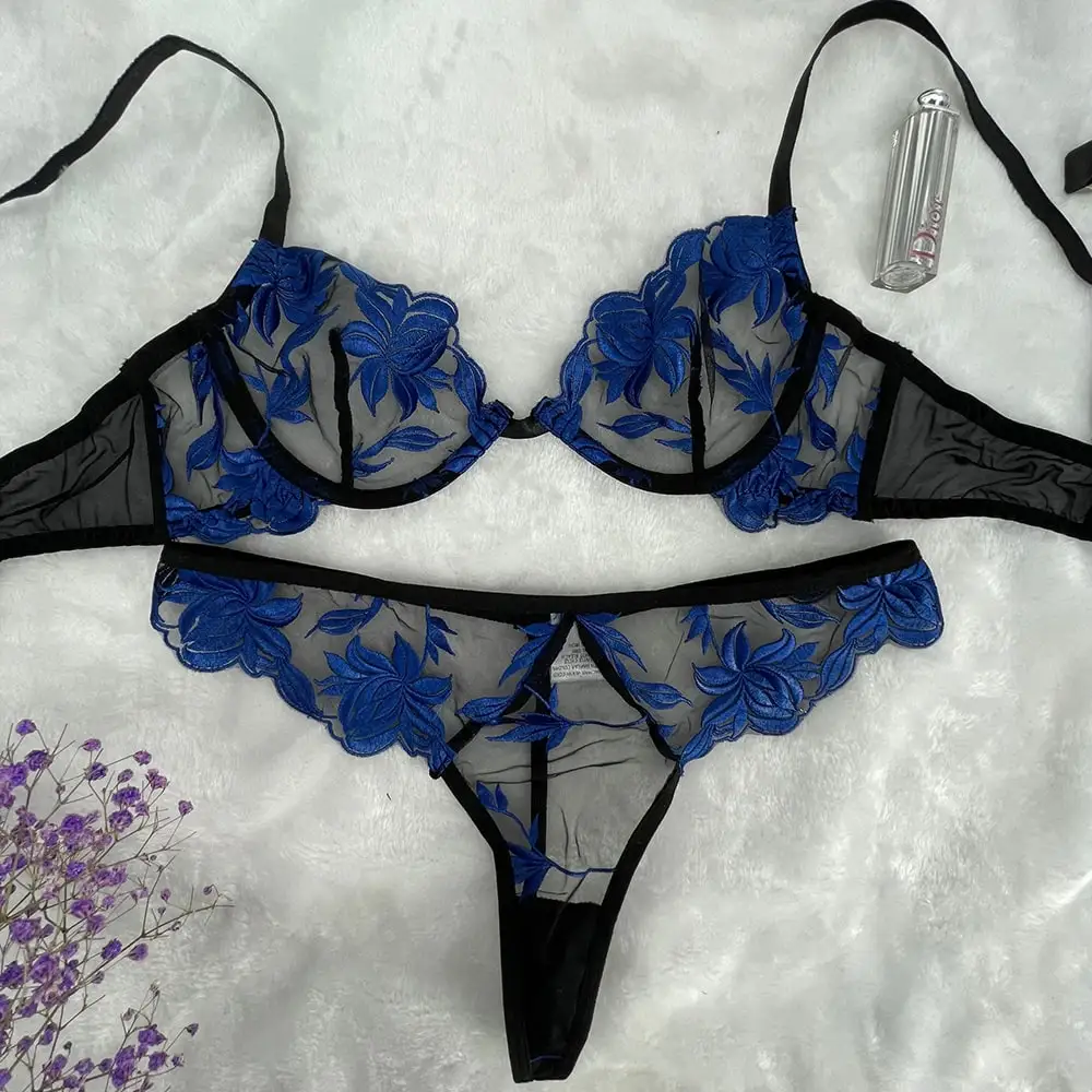 

Sexy floral bras and women underwear set