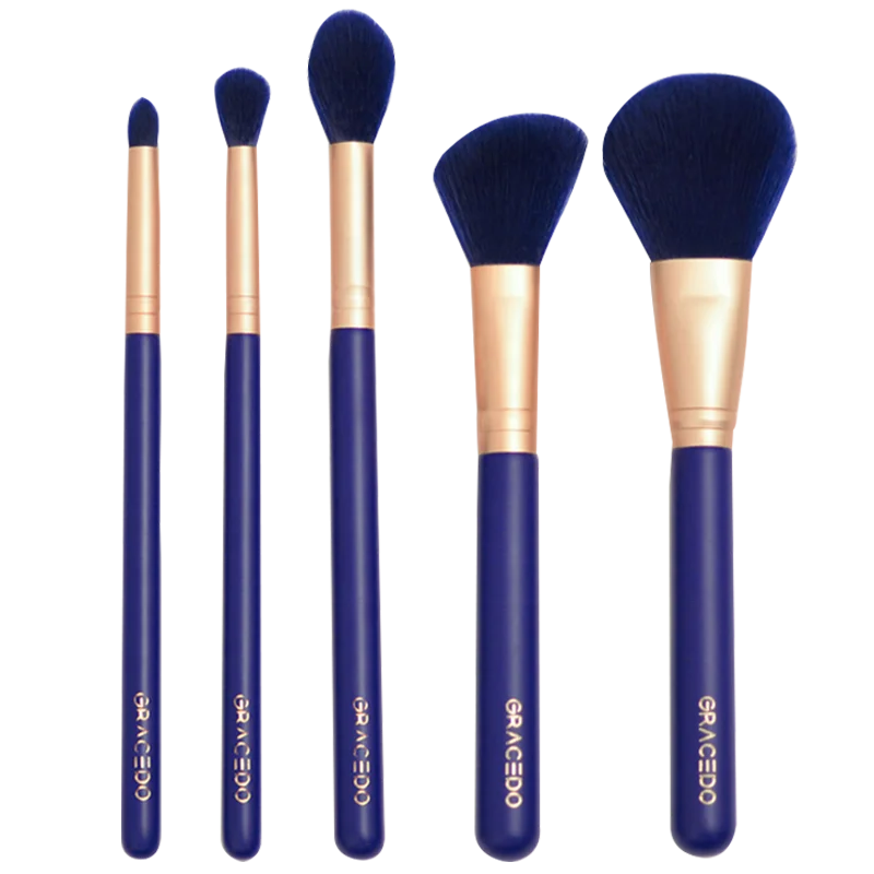 

GRACEDO Factory Price 5 Pcs Private Label Luxury Vegan Soft Makeup Brush Set, Oem