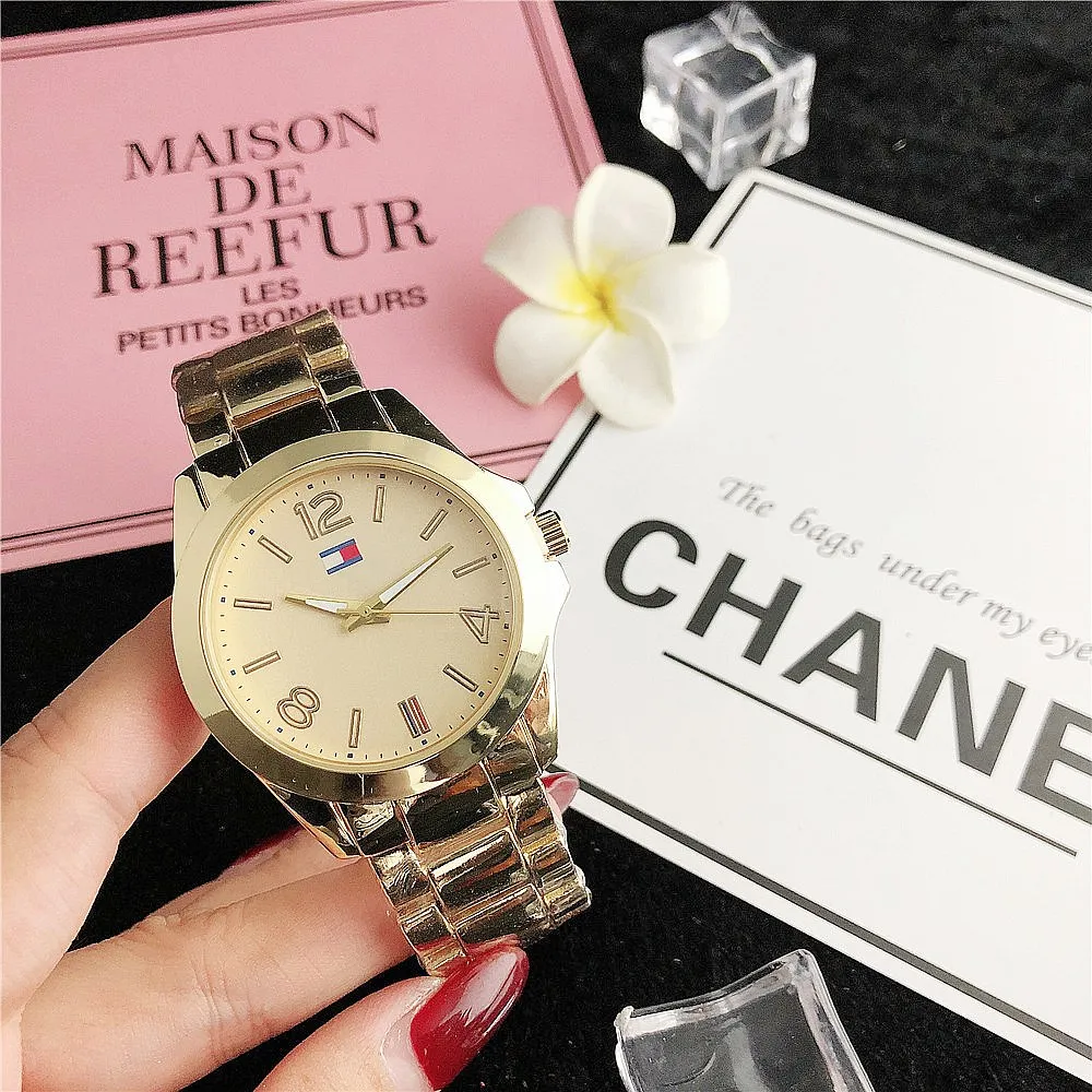 

women luxury watches golden watch sport wristwatch stainless steel cartoon children's quartz watch manufacturer in china, Black