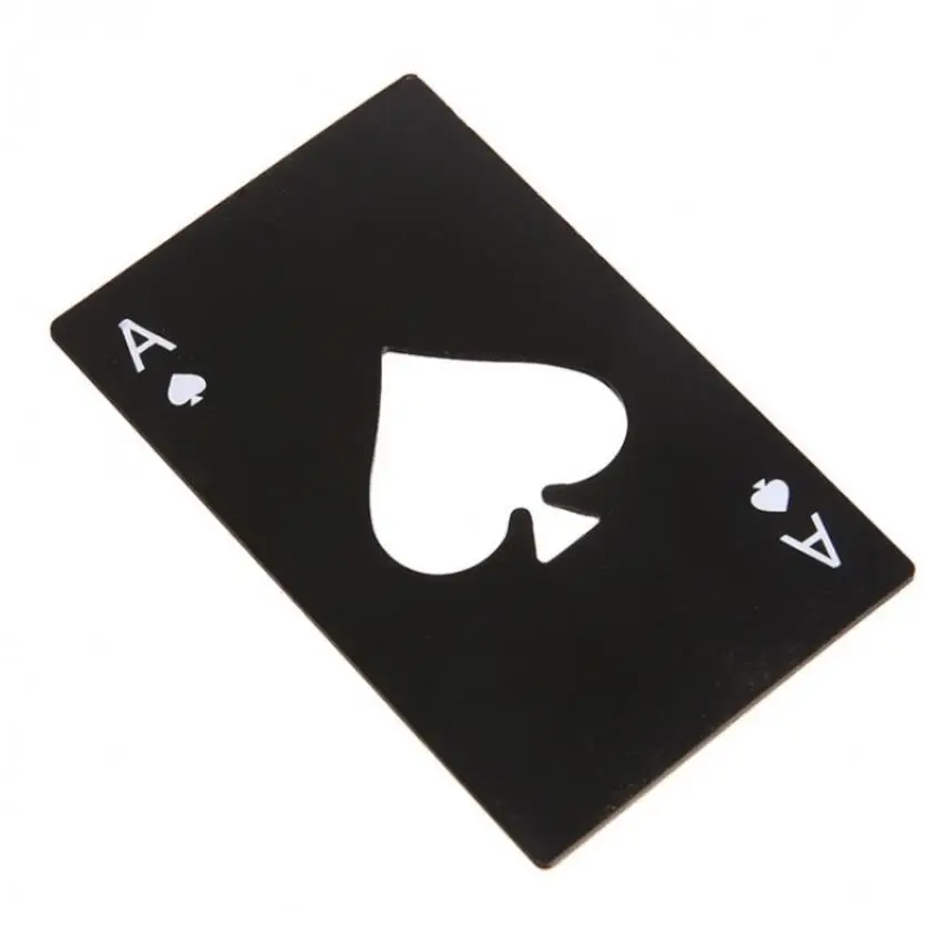

Stainless Steel Bottle Opener Poker Shaped Bottle Can Opener Abrelatas Credit Card Casino Bar Tool Opener Gift