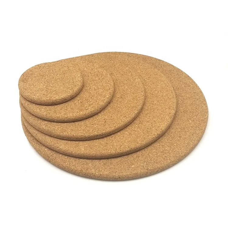 
Custom Print Round Natural Cork Hot Pads Cork Trivet 