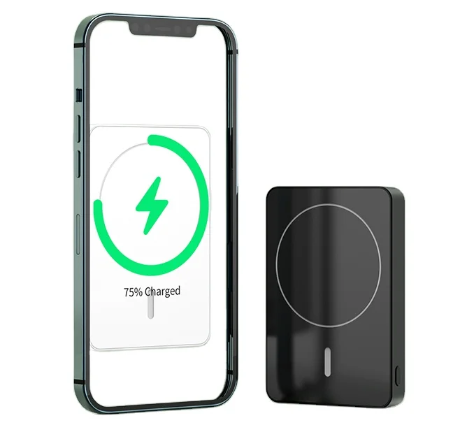 

Universal Fast Charging 2 in 1 PD 20W Wire Quick Charging Power Bank 5000mAh Wireless Charger