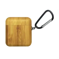 

High-end with hook Wood case for airpods cover wooden for airpods case