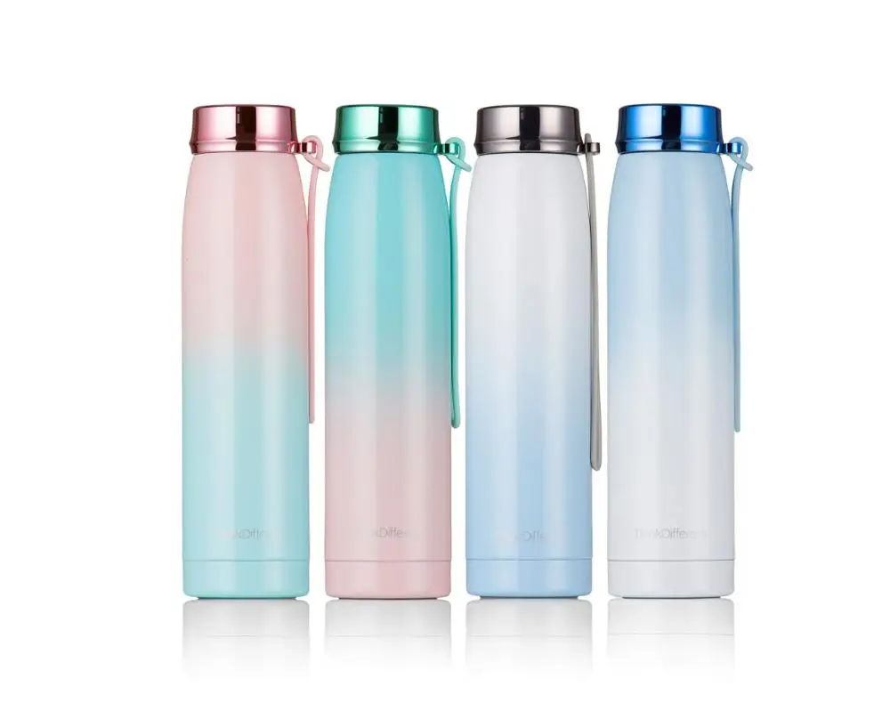 

Promotion gifts eco-friendly stainless steel water bottle with lid and tea infuser, Customized color acceptable