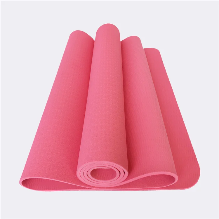 

Custom Logo Eco Friendly Durable Pilates Mat Thick Fitness Travel Exercise TPE Yoga Mat, As picture