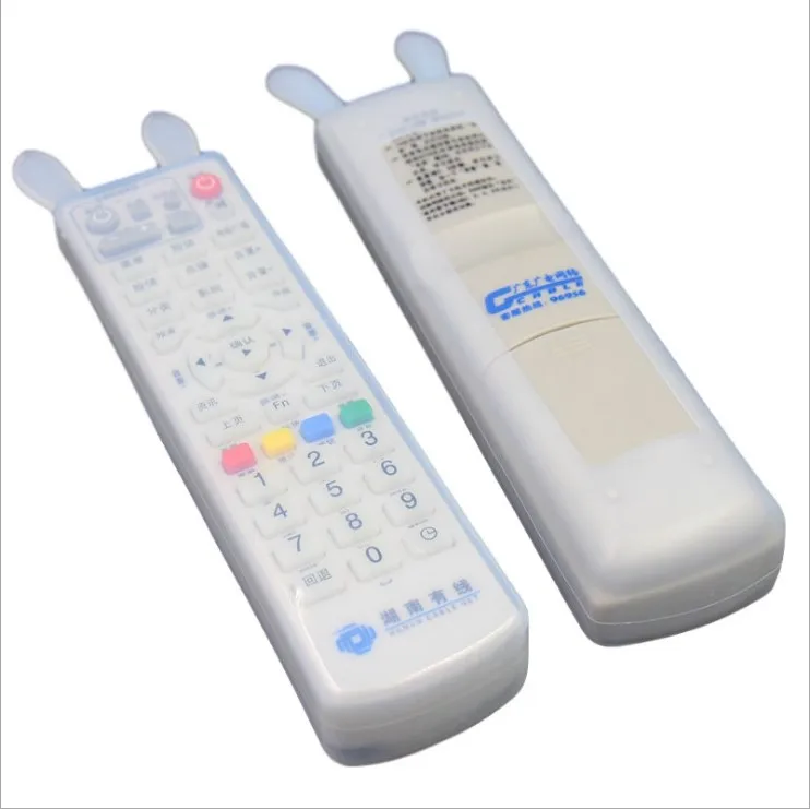 

Transparent Silicone Remote TV Controller Cover Cute Rabbit Ear Dustproof Cover