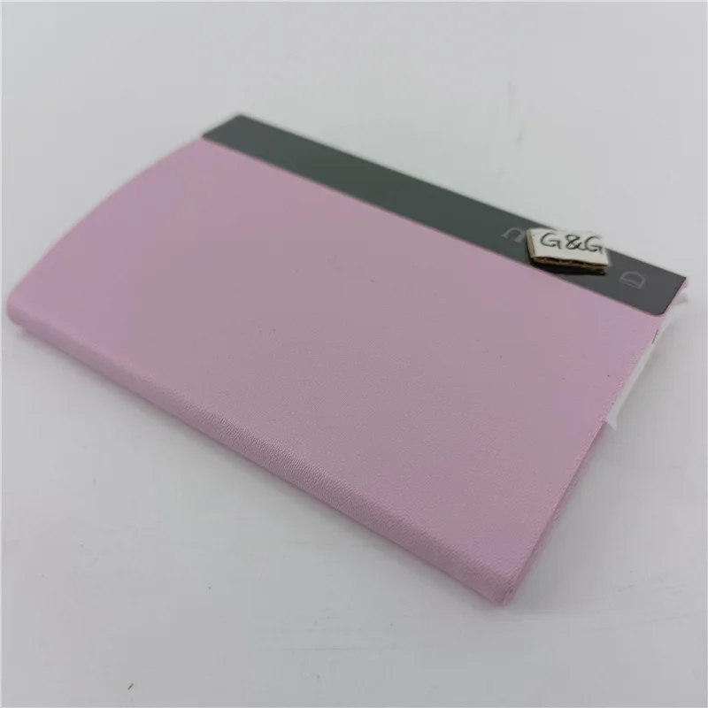 

Business Men's Card Holder Name Card Box, Blue pink black white