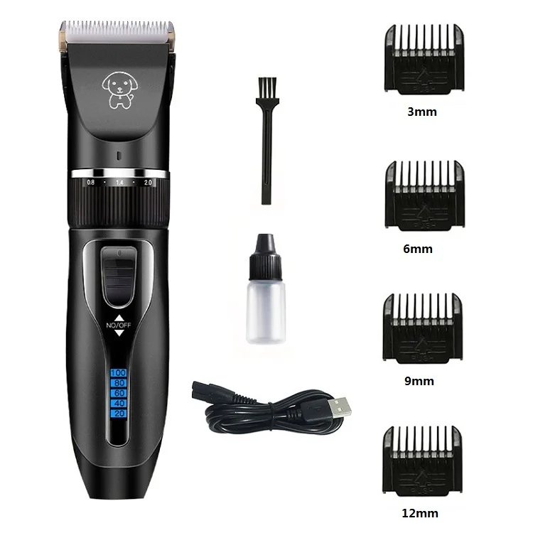 

2021 Amazon hot sell Pet grooming tools for dogs portable Pet cleaning set rechargeable pet grooming hair trimmer