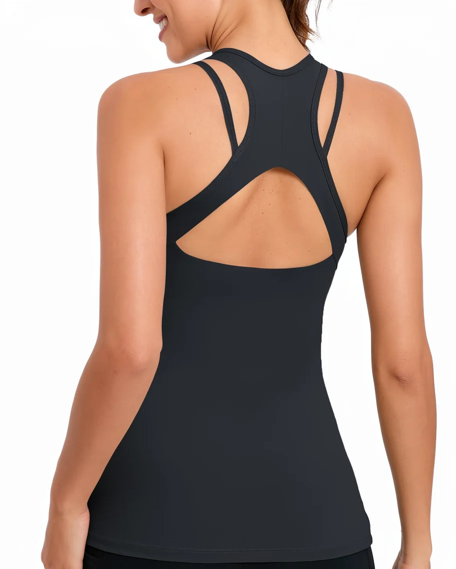 Breathable露背设计常规版型瑜伽Tank Top