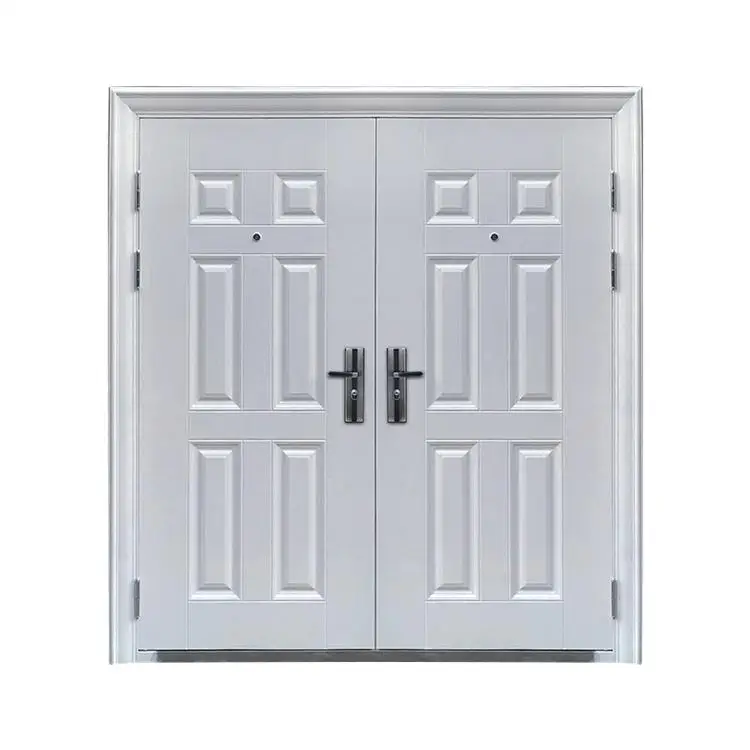 White One Piece Store Double Fire Steel Door Smart Fingerprint High Security Doors Buy One Piece High Security Doors Fingerprint Security Doors Smart Security Doors Product On Alibaba Com