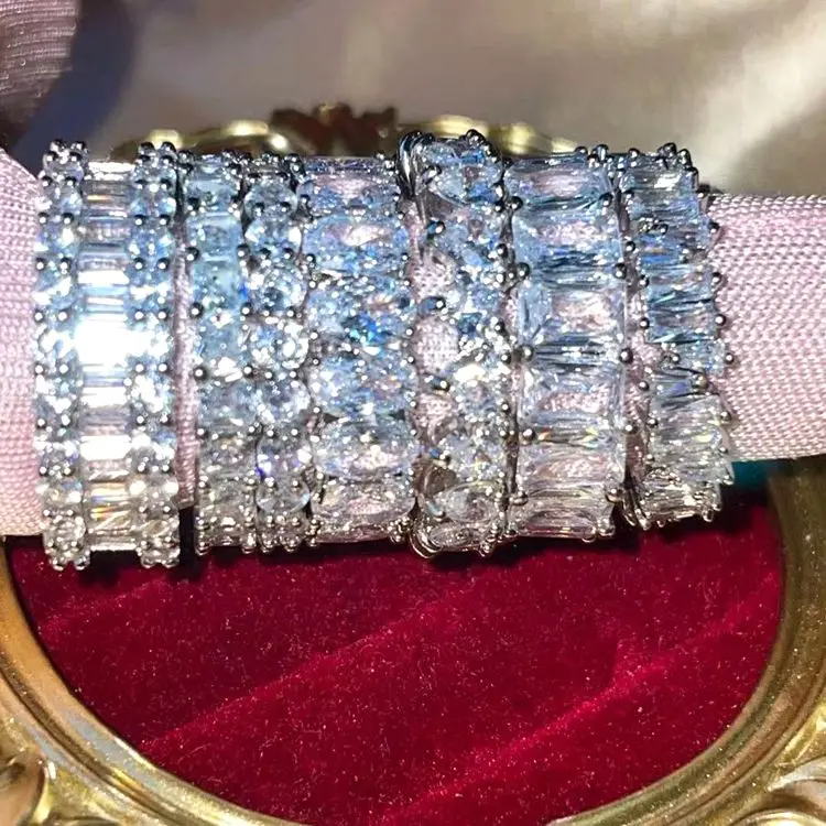 

Fashion Jewelry manufacturer Women diamond bling stone rings