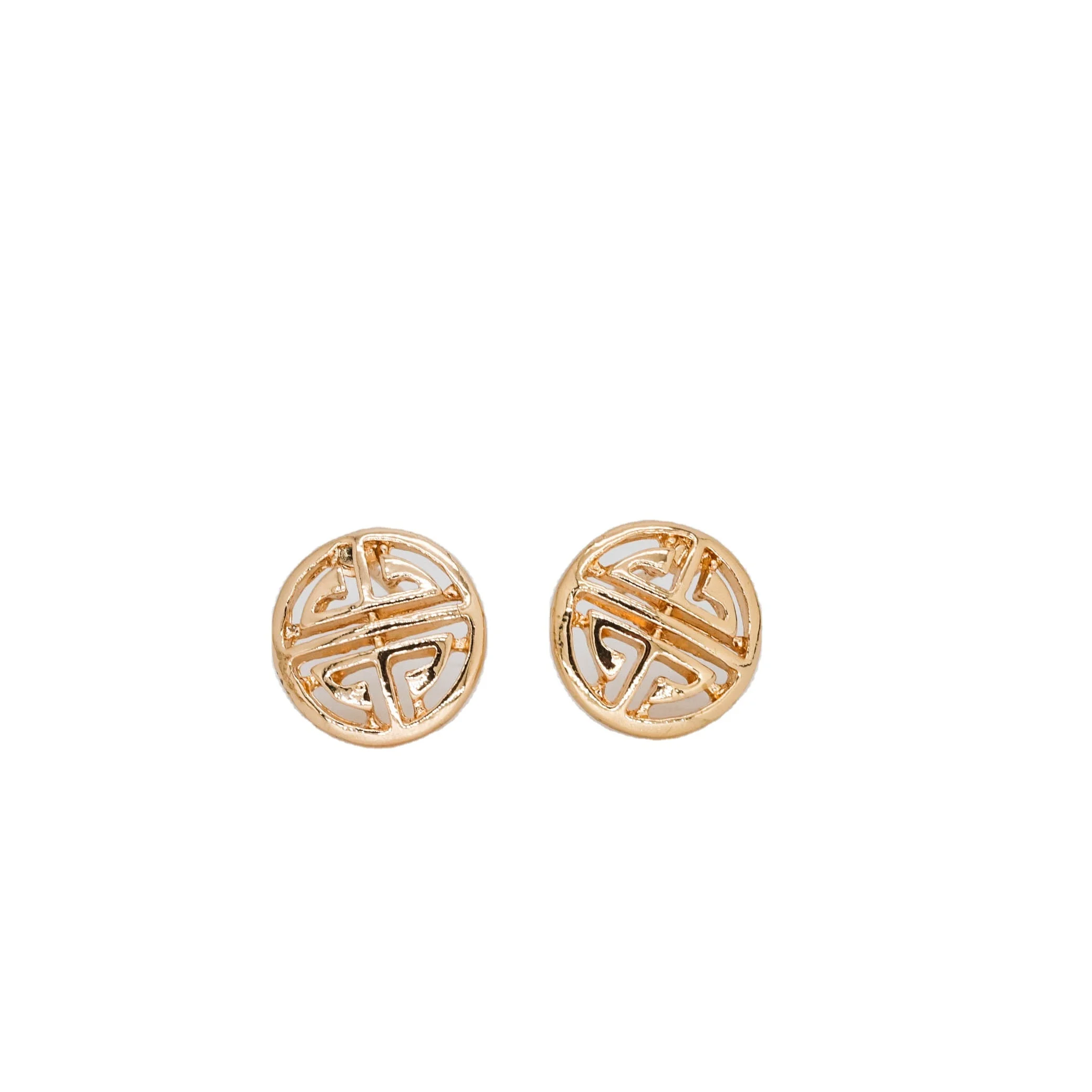 

Hot selling fashion hollow simple fashion symmetrical Earrings small gold jewelry