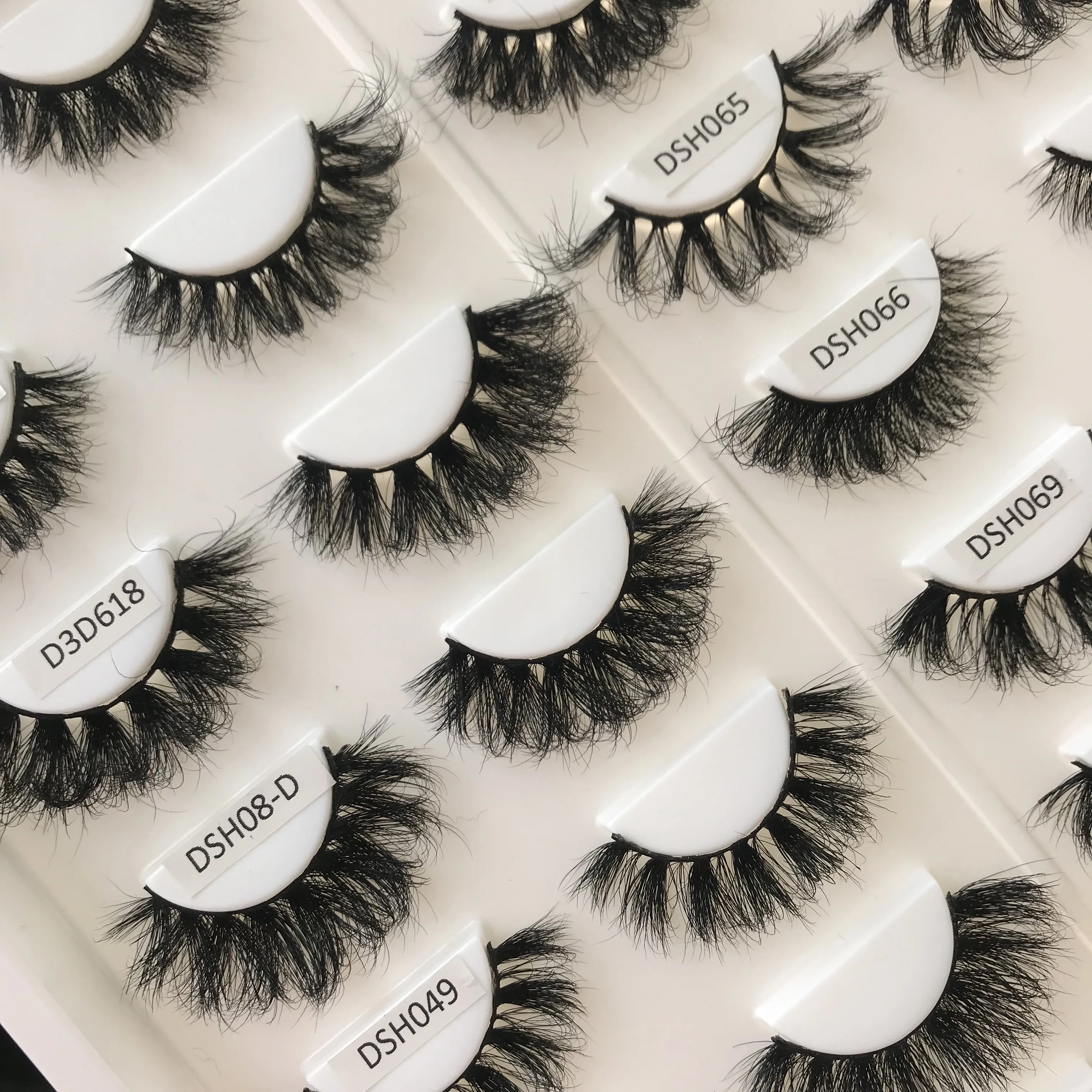

lash vendors Private Label 20mm 3D Real Mink false Eyelashes