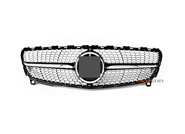 钻石风格w177汽车前格栅改装车身套件适用于奔驰a级w177 2019