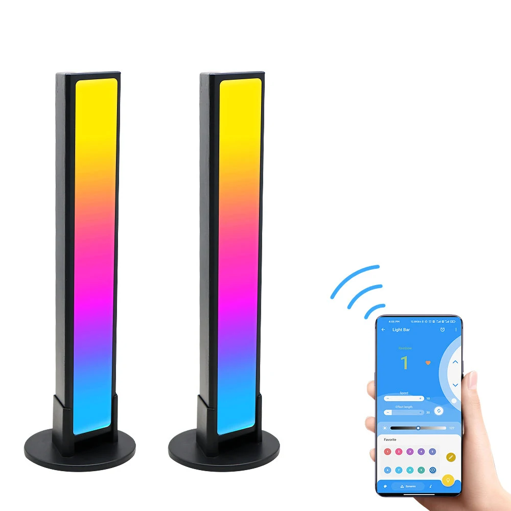 

5V USB RGB Voice Activated App Control Smart Pickup Lamp LED Music Rhythm Light