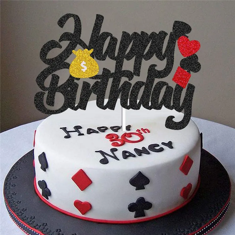 Poker Gateau Topper Anniversaire Decorations Casino Scene Carte A Jouer Theme Choix Pour Adultes Homme Femmes Evenement Fournitures De Fete D Or Buy Poker Gateau Topper D Anniversaire Decorations Casino Scene Carte A