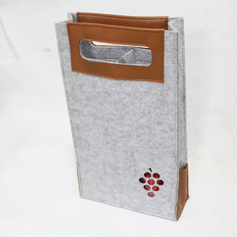 factory supply customized size felt insulated bag bottle