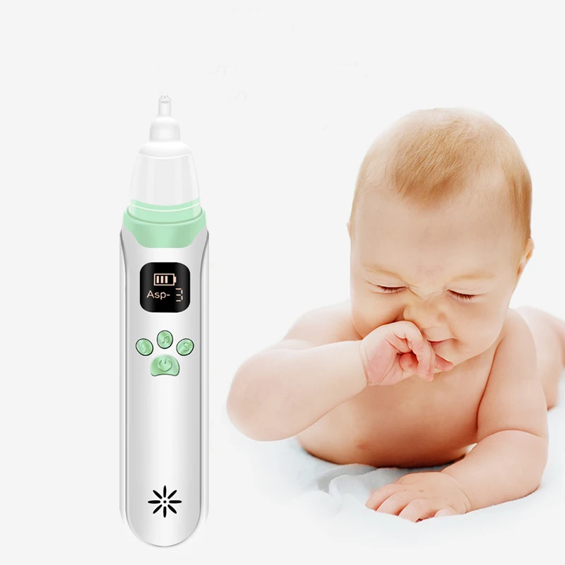 

Hot sell food grade electric nasal aspirator safe hygienic vacuum nose cleaner newborn baby suction snot sucker, As picture show