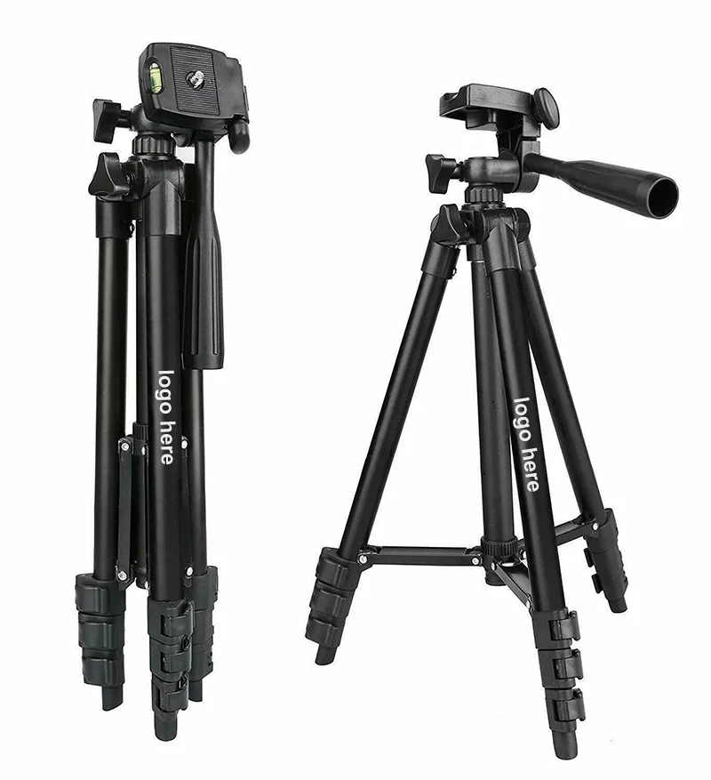 

3110 3120 Digital Camera Tripod with Phone Holder Stand Carry Bag, Black