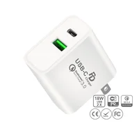 

Unionup Dual USB Quick Charger QC 3.0 USB Type-C PD Fast Charger For Samsung