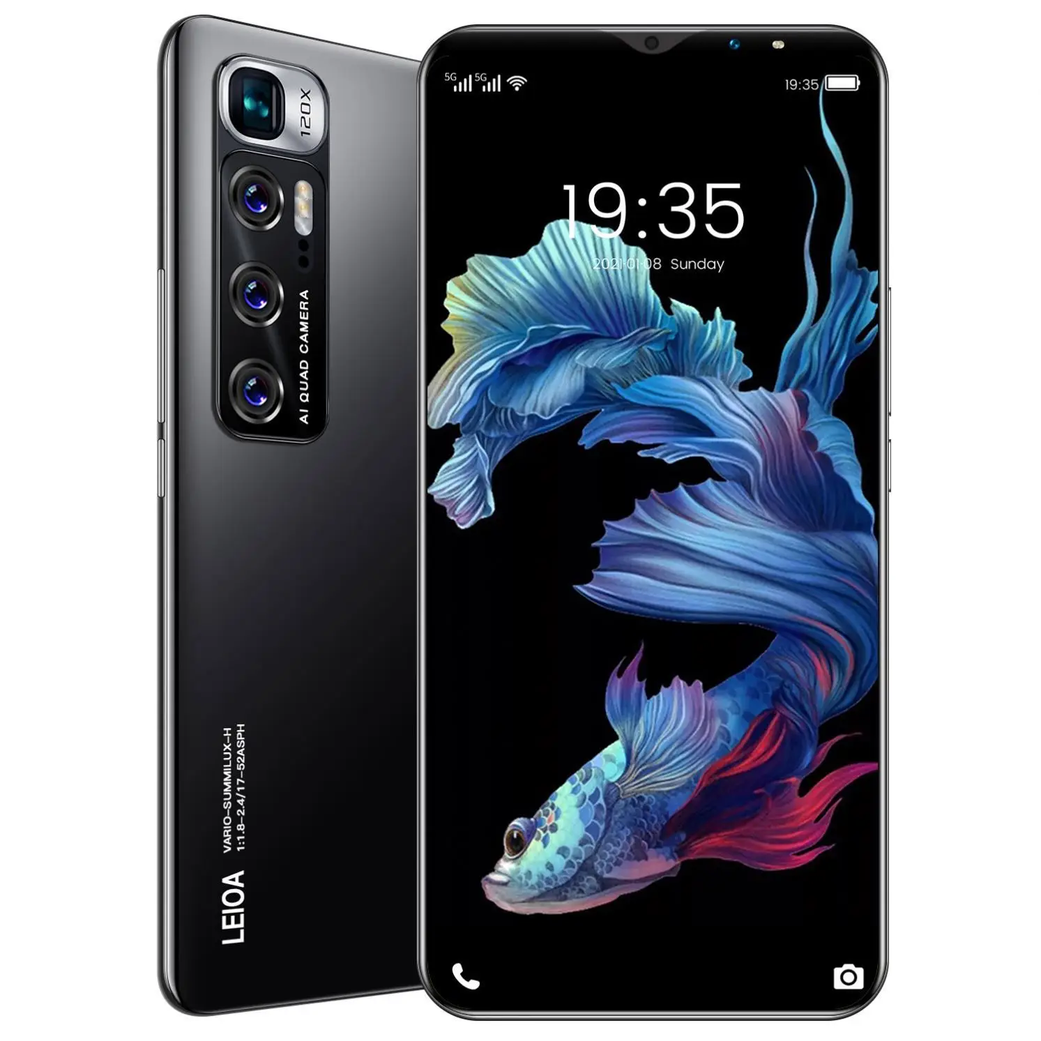 

New Product 6.1Inch M10 Plus Smart Phone 12Gb + 512Gb Full Screen Mobile Finger/Face Unlock Android 10