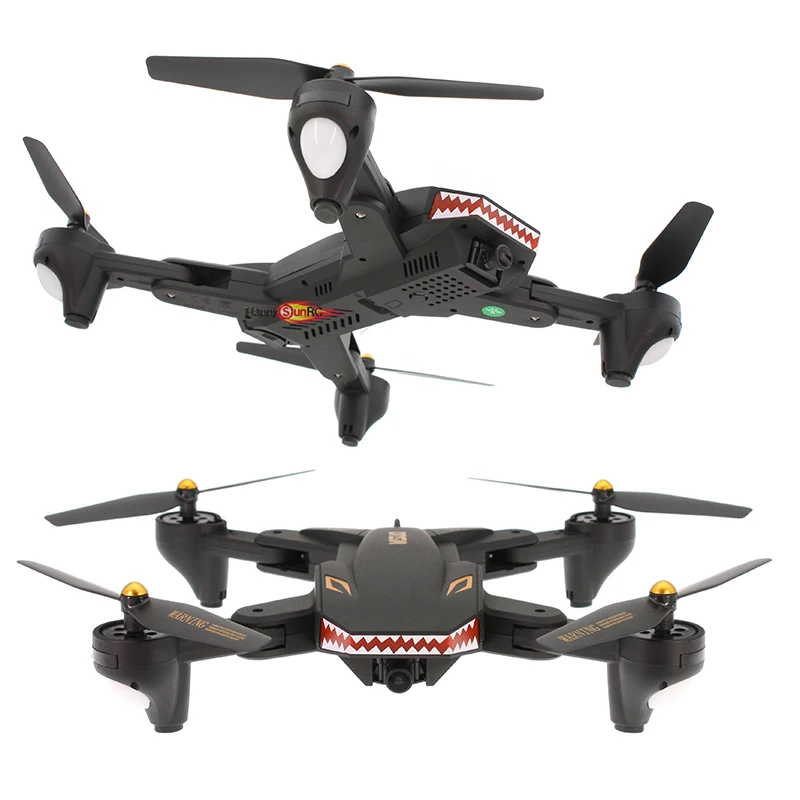 

VISUO XS809S 20 minutes long fly time folding wide angle lens hd photography fpv wifi sharks quadcopter camera drone 720p, Black