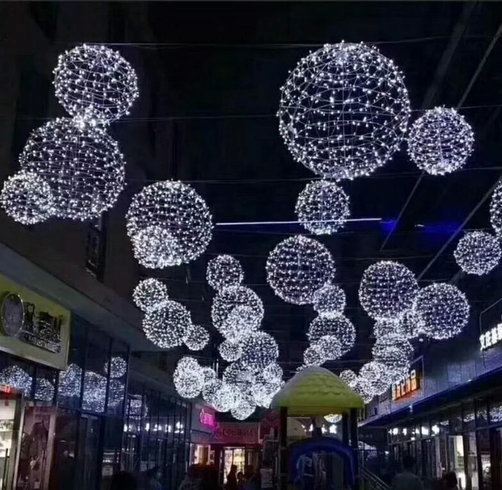 Großhandel große outdoor weihnachtskugeln lichter Kaufen