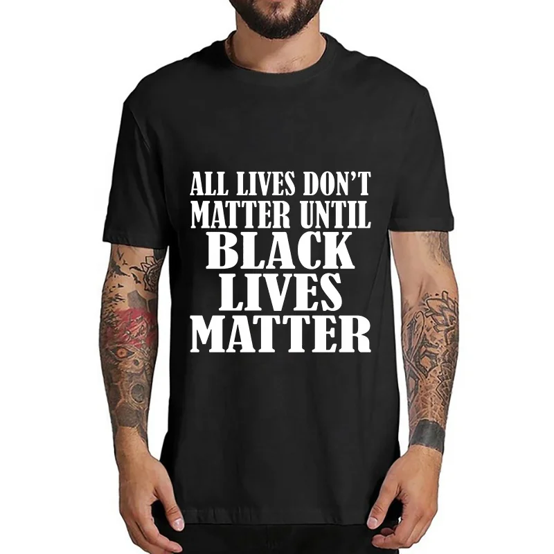 

Summer Clothing T Shirts Men Women T-shirt Black Live Matter O Neck Tees Tops Harajuku, Picture