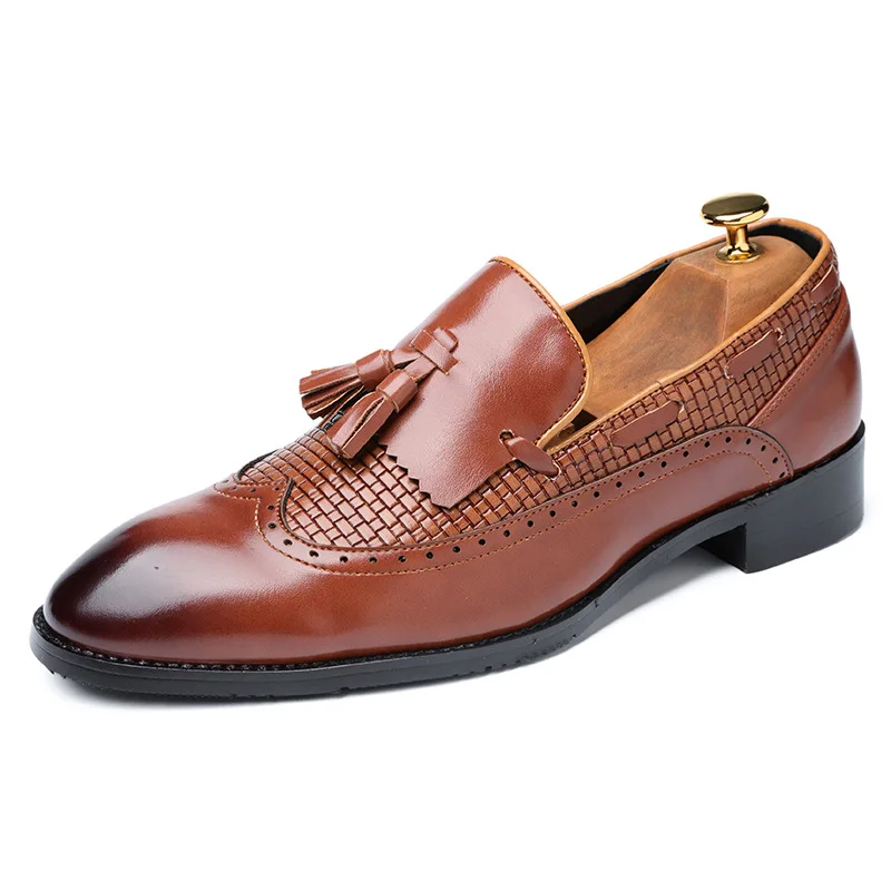 

new styles waterproof formal work men leather business shoes for males