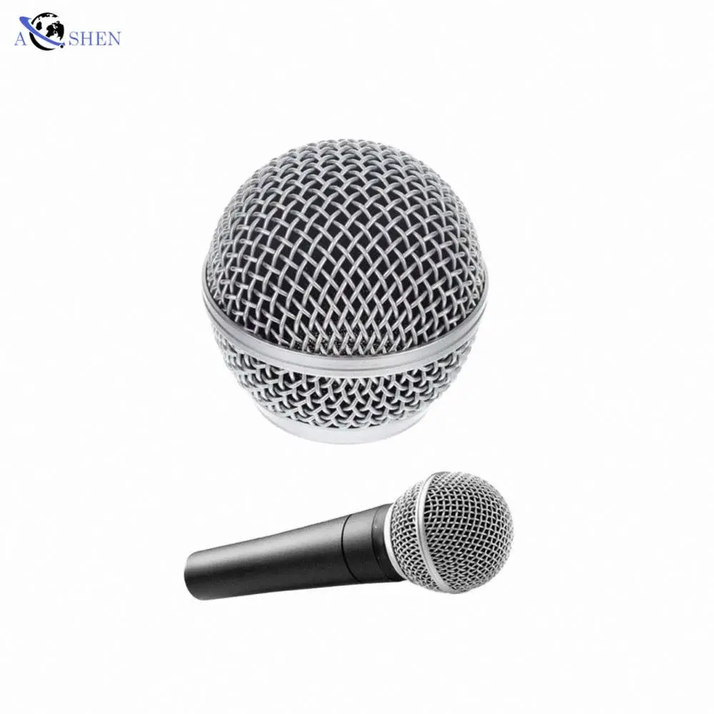 

Factory Universal Microphone Grille Ball Head Mic Metal Mesh Cover 3* 4.5cm, Black or silver