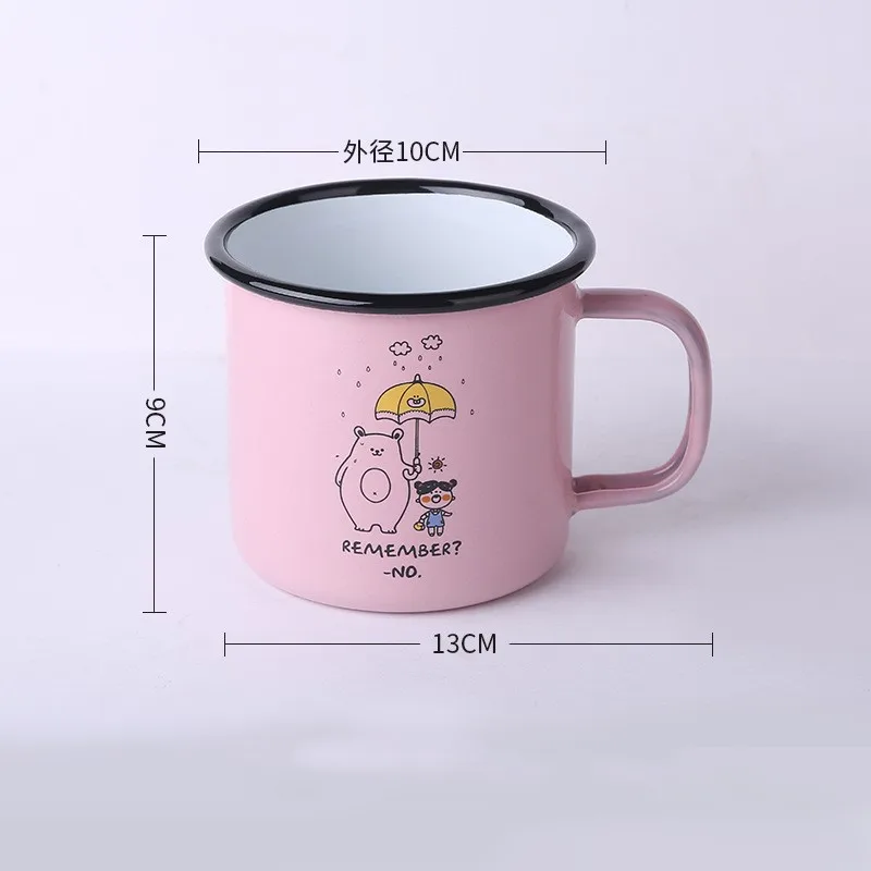 

2020 Christmas Enamel Mug Camping Cup Travel Coffee Mug 8oz 9oz 12oz Metal Enamel Mug Travel, As picture