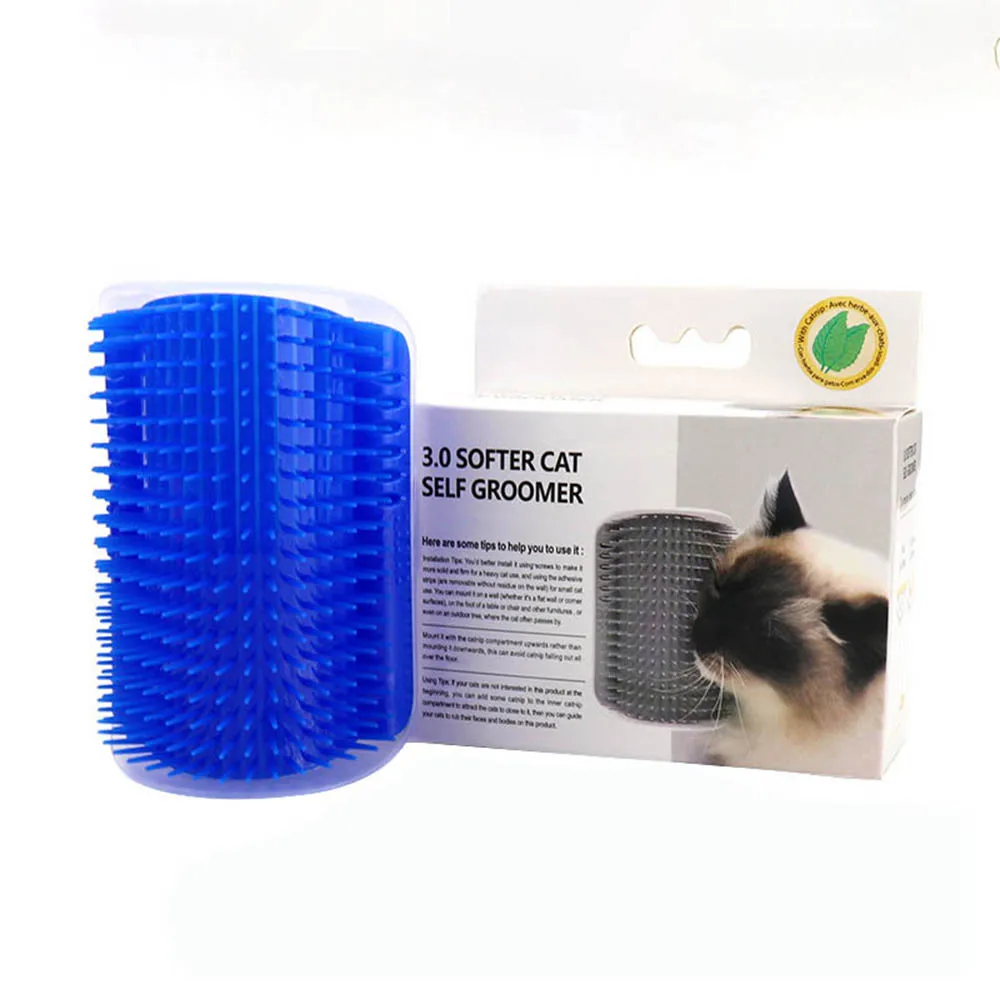 

2020 Pet Grooming Tool 3.0 Softer Cat Self Groomer Cat Toy Cat Massage Comb, As picture