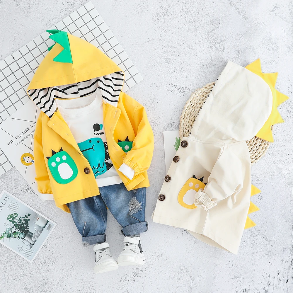 Wokebaby Independent design OEM Cartoon cute dinosaur baby boy gift set clothes
