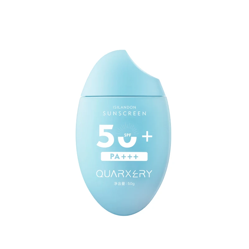 

ISILANDON high power sunscreen 50+ moisturizing brightening flawless sunscreen lotion sun block Water sense suncream, White color