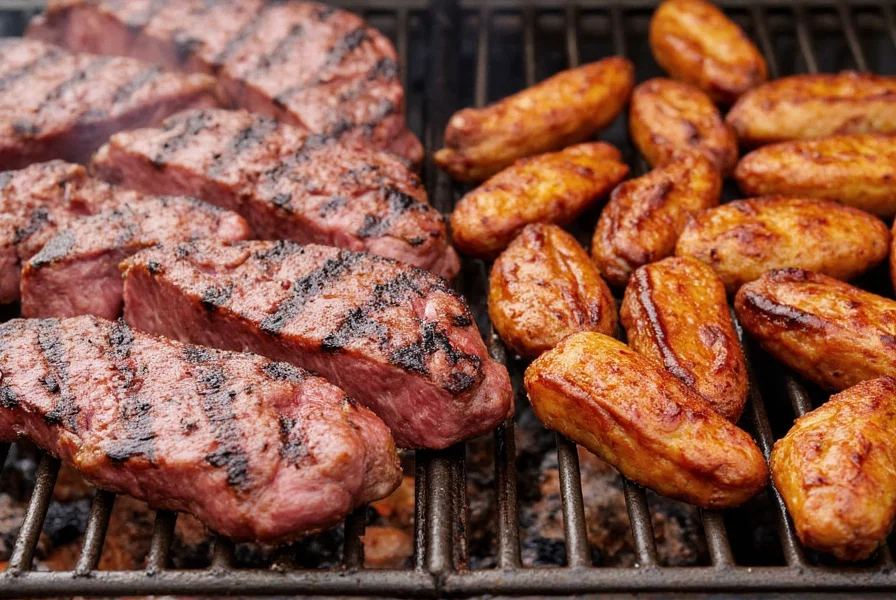 Meat resting on cutting board