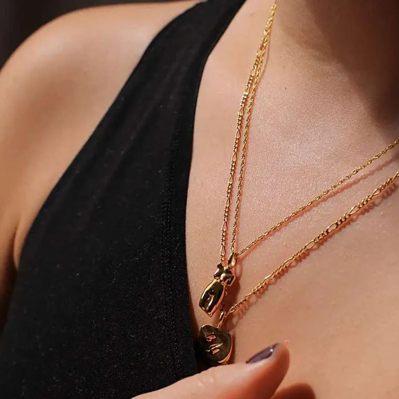 18k Gold Plated Stainless Steel Personalized Female Mannequin Body Art