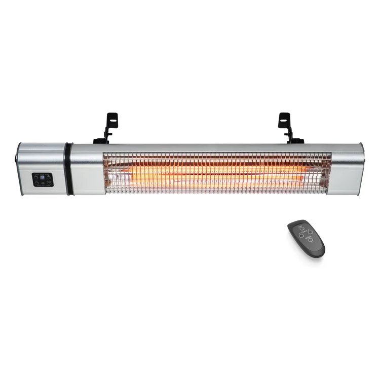 

Outdoor Heating Aluminium Alloy Housing P65 Approved 1800w Carbon Fibre Remote Control Ceiling Or Wall Mounting Patio Heater