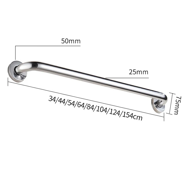 Stainless Steel Wall Mount Bathroom Safety Hadicap Grab Bars/bathroom ...