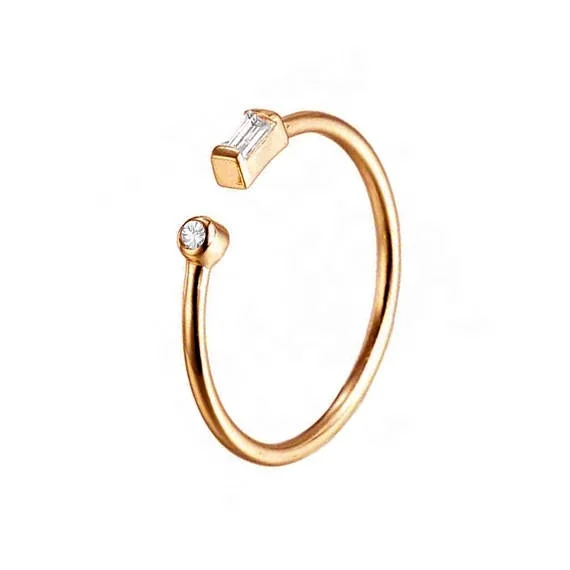 

2021 dainty delicate simple design open adjust girl women gift CZ latest gold finger ring designs, Requirments